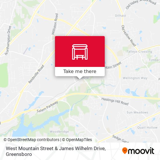 Mapa de West Mountain Street & James Wilhelm Drive