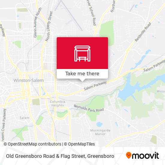 Mapa de Old Greensboro Road & Flag Street