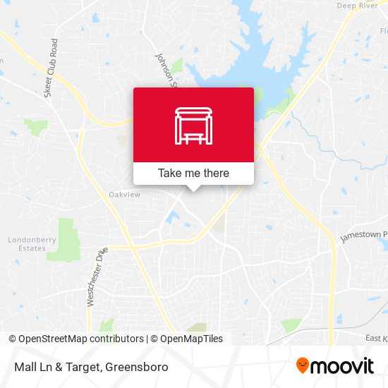 Mapa de Mall Ln & Target