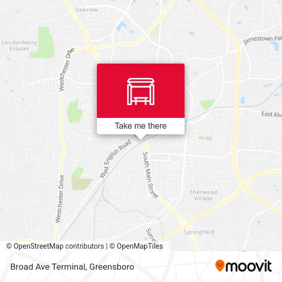 Broad Ave Terminal map