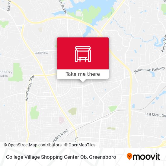 College Village Shopping Center Ob map