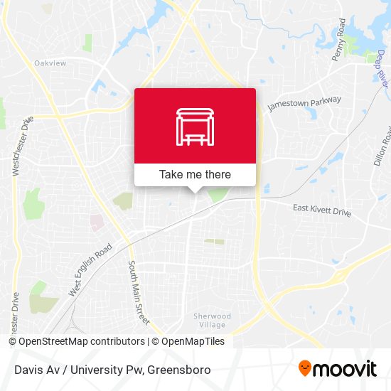 Davis Av / University Pw map