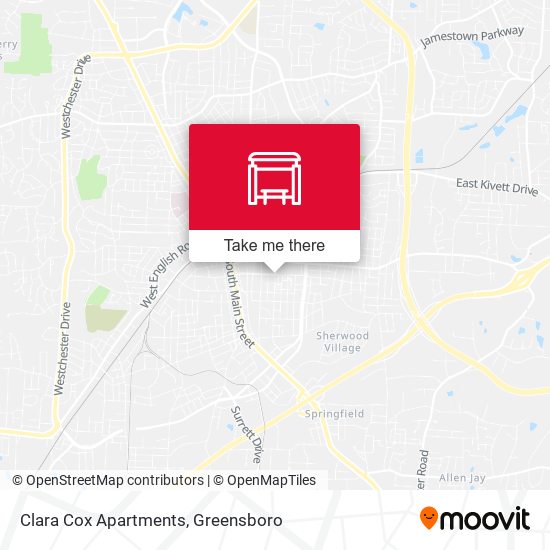 Clara Cox Apartments map