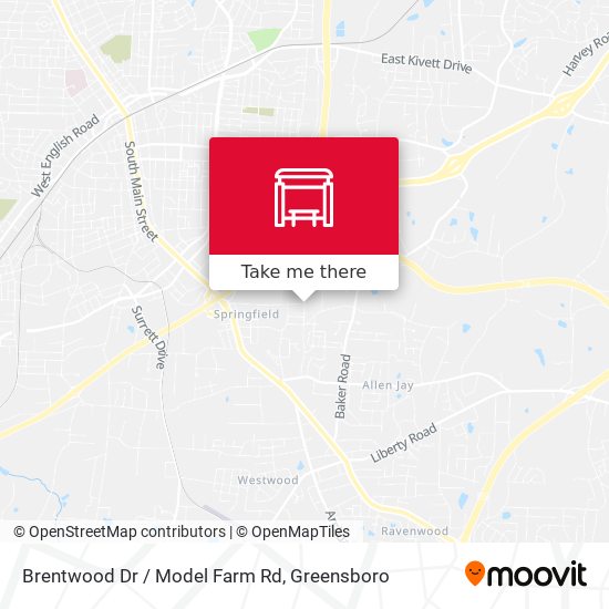 Brentwood Dr / Model Farm Rd map
