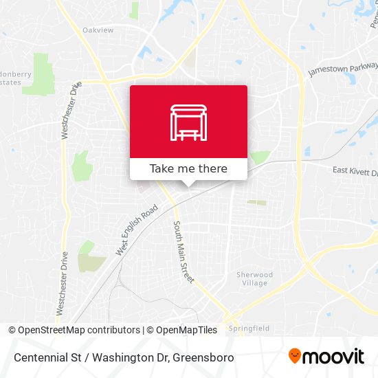 Centennial St / Washington Dr map