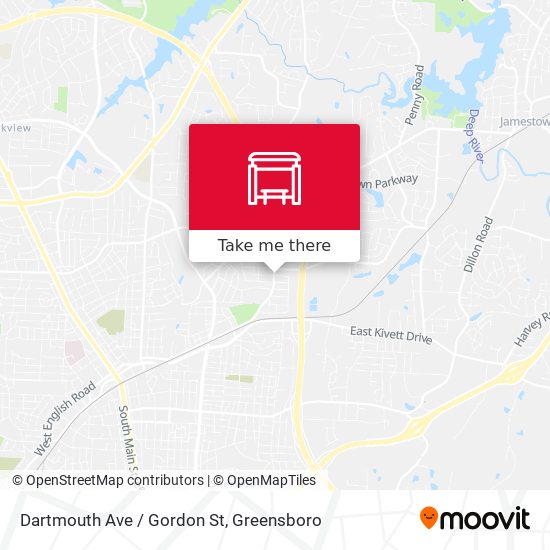 Dartmouth Ave / Gordon St map