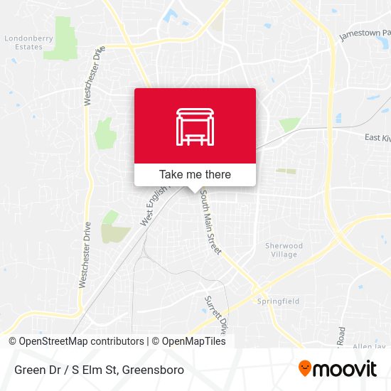 Green Dr / S Elm St map