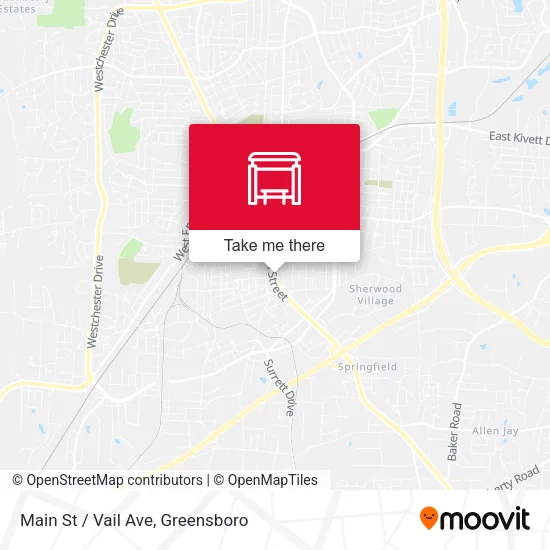 Mapa de Main St / Vail Ave