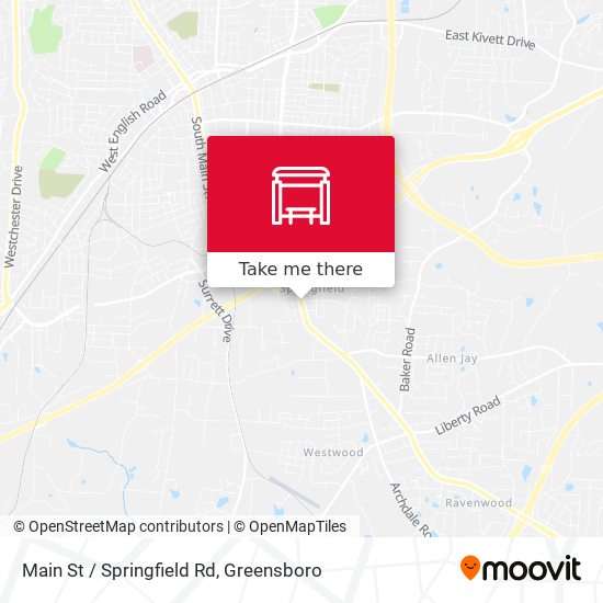 Main St / Springfield Rd map
