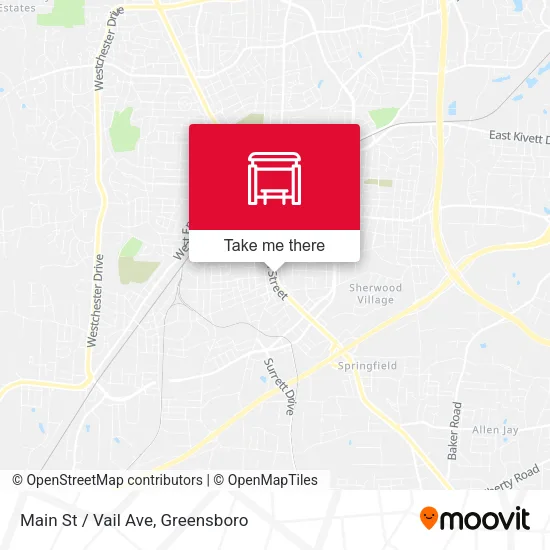 Mapa de Main St / Vail Ave