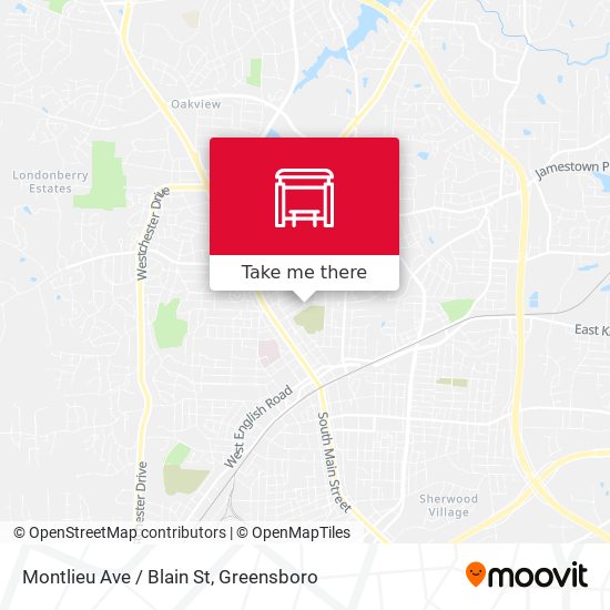 Montlieu Ave / Blain St map