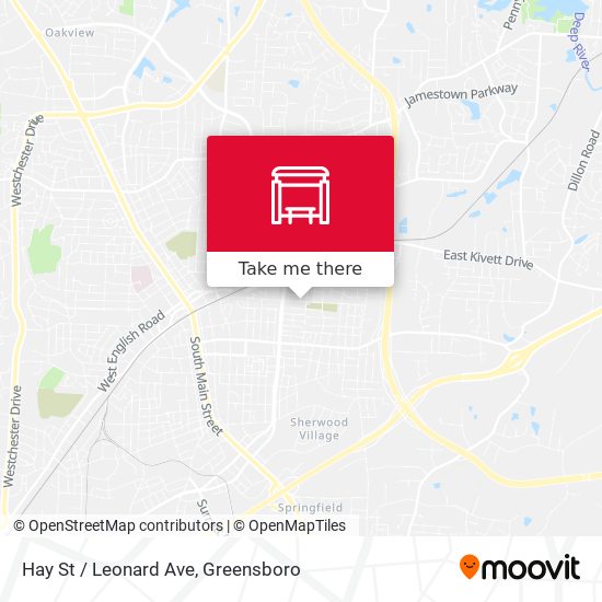 Hay St / Leonard Ave map