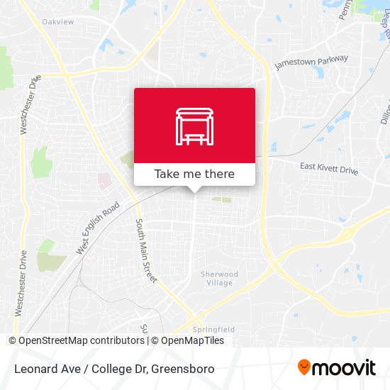Mapa de Leonard Ave / College Dr
