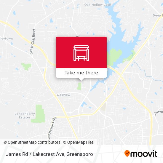 James Rd / Lakecrest Ave map