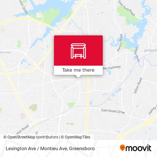 Mapa de Lexington Ave / Montieu Ave
