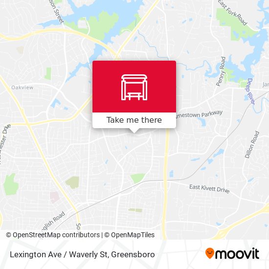 Mapa de Lexington Ave / Waverly St