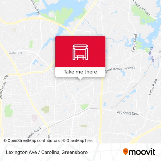 Lexington Ave / Carolina map