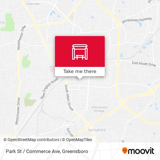 Park St / Commerce Ave map