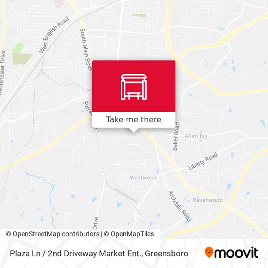 Plaza Ln / 2nd Driveway Market Ent. map