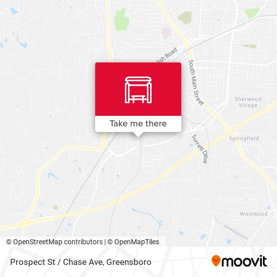Prospect St / Chase Ave map