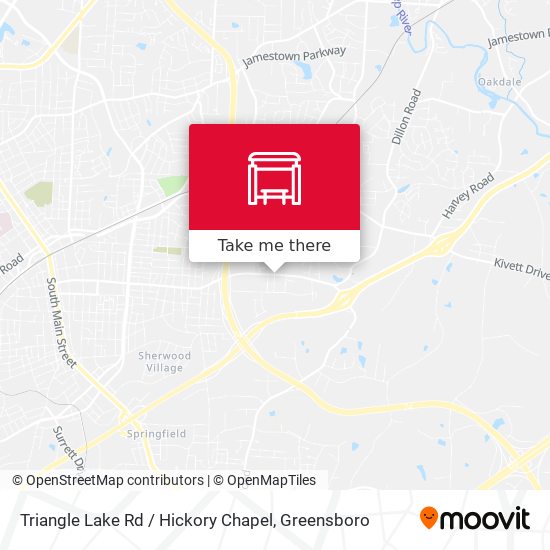 Triangle Lake Rd / Hickory Chapel map