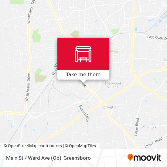 Main St / Ward Ave (Ob) map