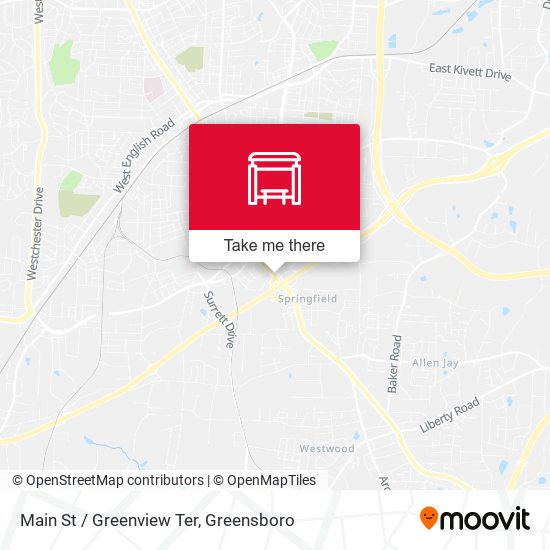 Main St / Greenview Ter map