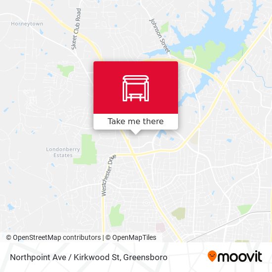 Mapa de Northpoint Ave / Kirkwood St