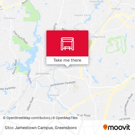 Mapa de Gtcc Jamestown Campus