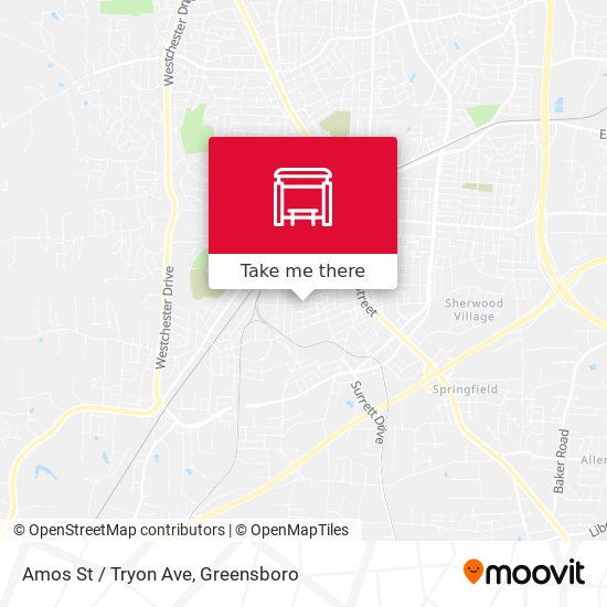 Amos St / Tryon Ave map