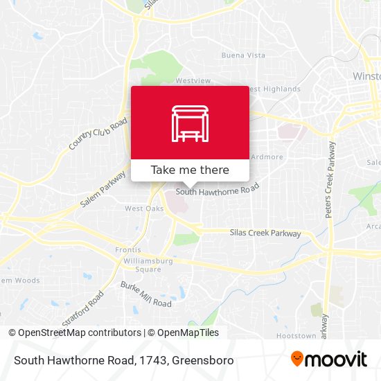 South Hawthorne Road, 1743 map