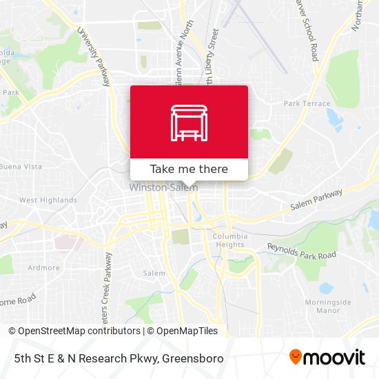 5th St E & N Research Pkwy map