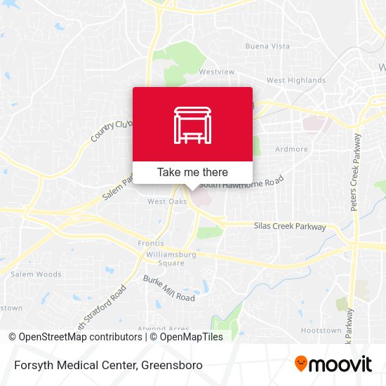 Forsyth Medical Center map