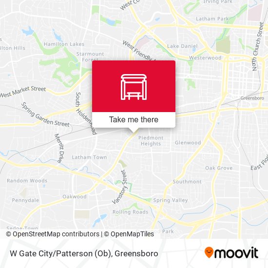 W Gate City/Patterson (Ob) map