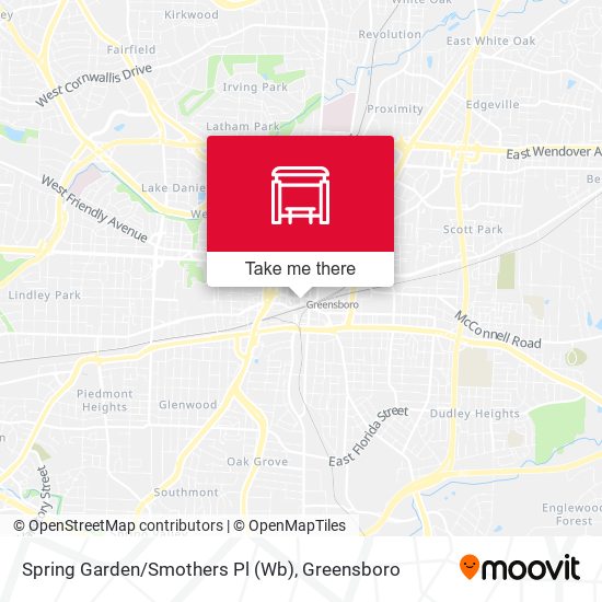 Spring Garden/Smothers Pl (Wb) map