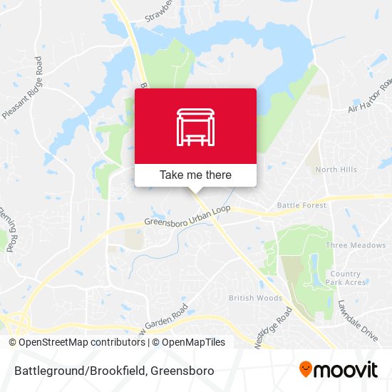 Battleground/Brookfield map