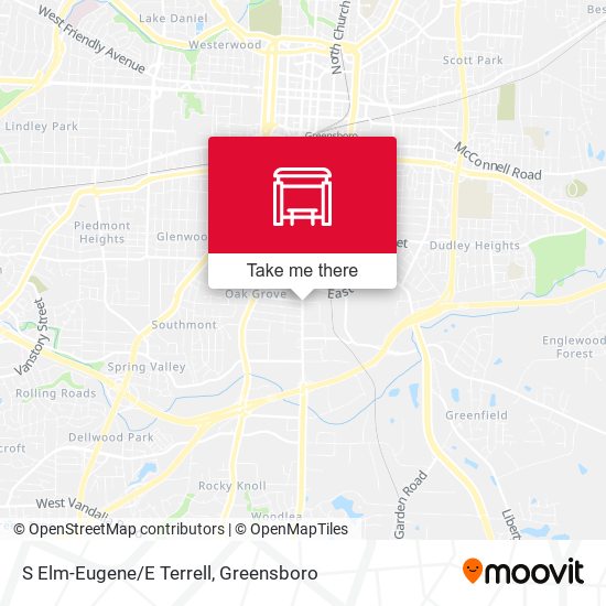S Elm-Eugene/E Terrell map