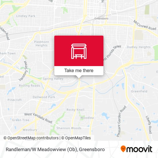 Randleman/W Meadowview (Ob) map