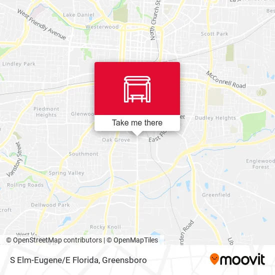 Mapa de S Elm-Eugene/E Florida