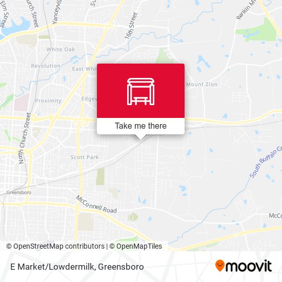 E Market/Lowdermilk map