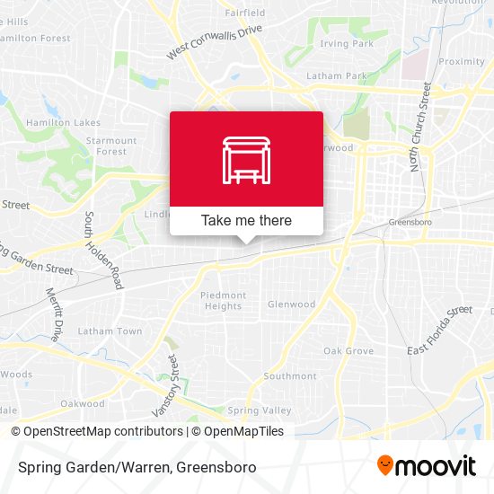 Mapa de Spring Garden/Warren