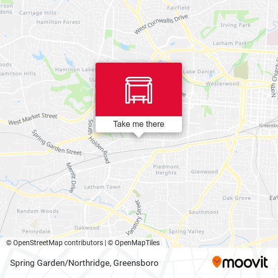 Spring Garden/Northridge map