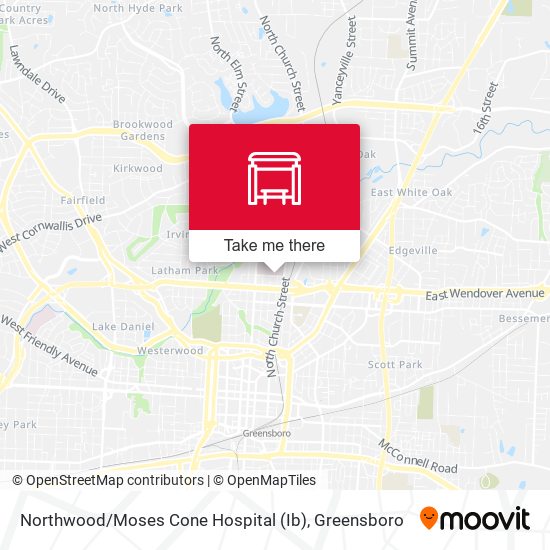 Mapa de Northwood / Moses Cone Hospital (Ib)
