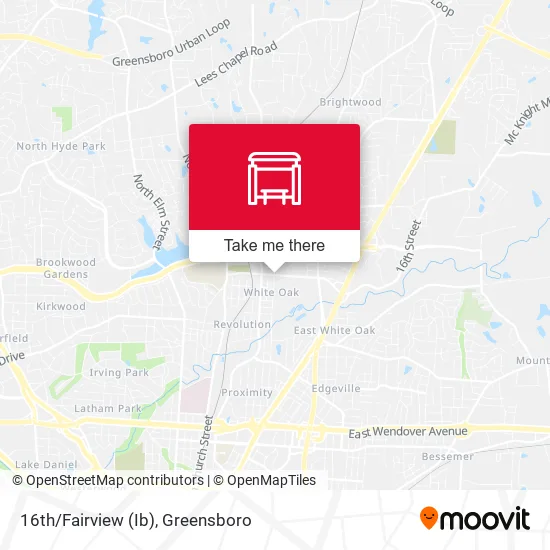 Mapa de 16th/Fairview (Ib)