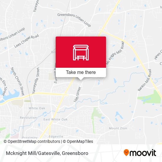 Mcknight Mill/Gatesville map
