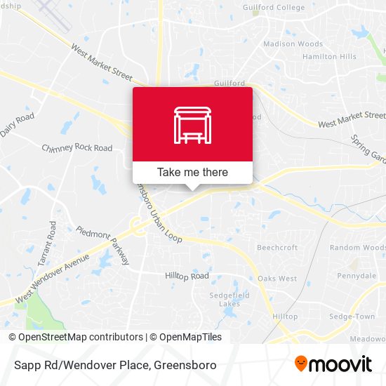 Mapa de Sapp Rd/Wendover Place