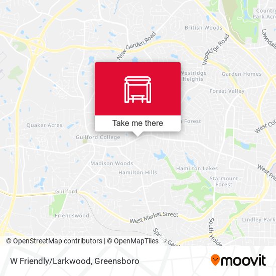 Mapa de W Friendly/Larkwood