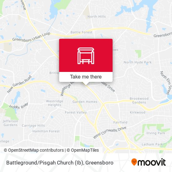 Battleground / Pisgah Church (Ib) map