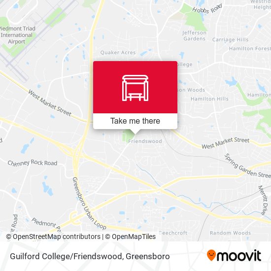 Mapa de Guilford College/Friendswood