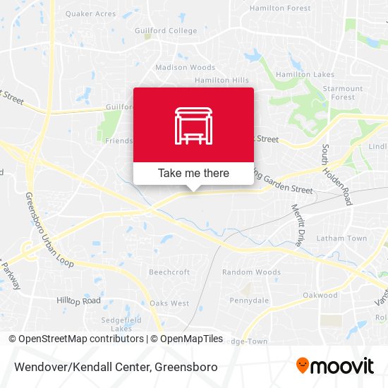 Wendover/Kendall Center map